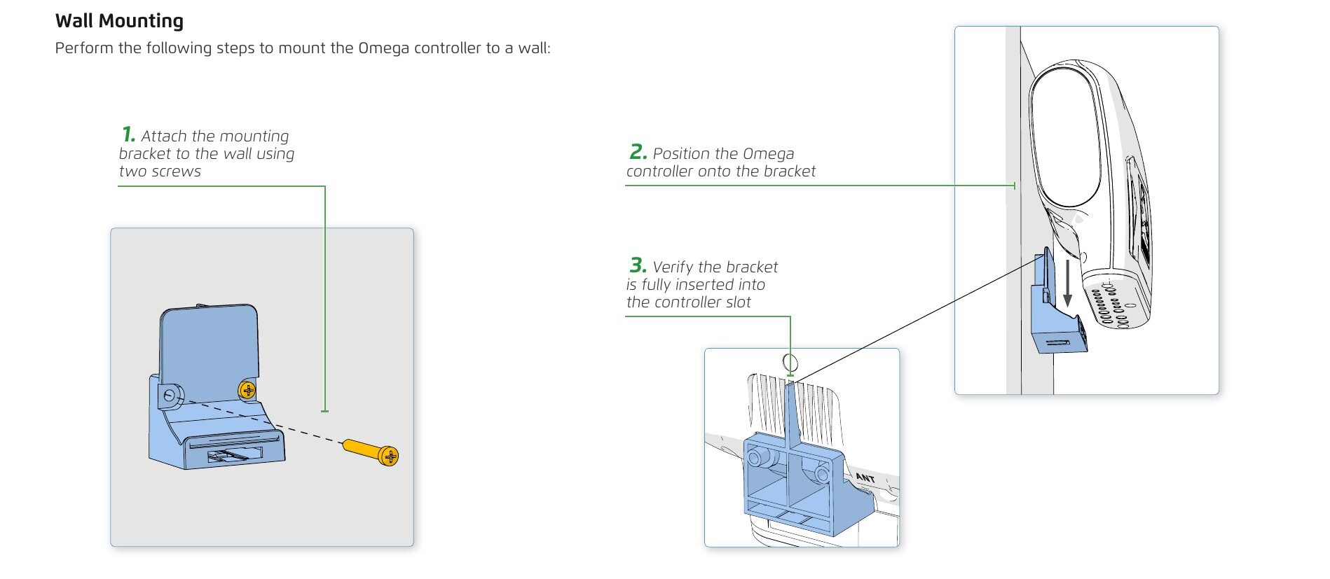 Mounting Omega — illustration (p.15)