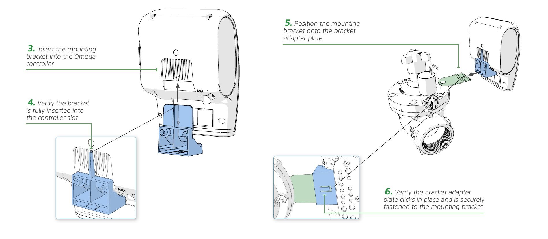 Mounting Omega — illustration (p.17)